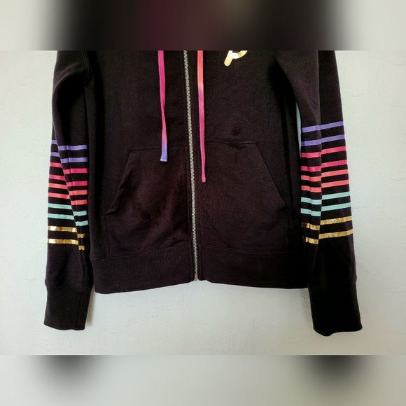 Peloton×Spiritual Gangster Women's Cotton & Rayon Blend Rainbow Hoodie Small - Picture 11 of 16